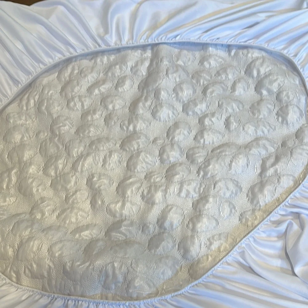 White Quilted crib mattress waterproof Cover